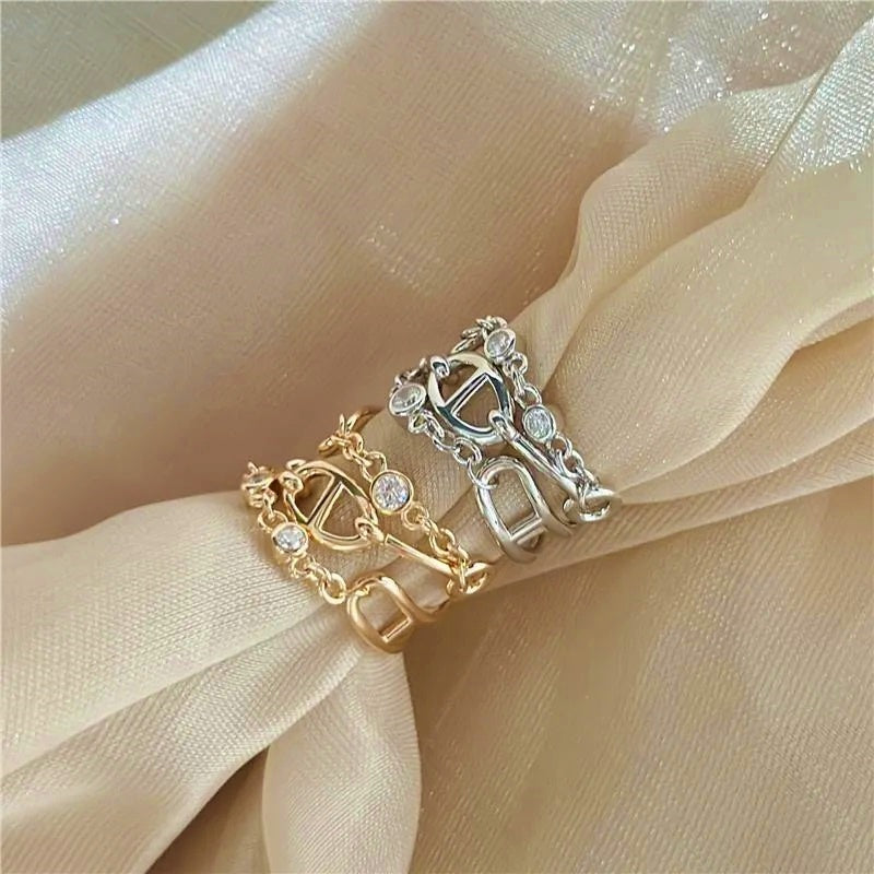 Chaine D’Ancre Chaos Diamond Ring