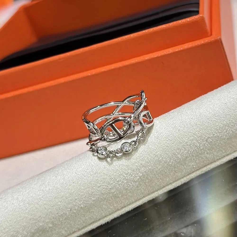 Chaine D’Ancre Chaos Diamond Ring