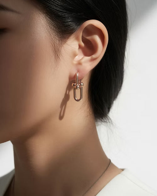 Vintage Hardwear Medium Link Earrings