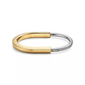 Retro Vintage Pave Diamond Lock It Bracelet