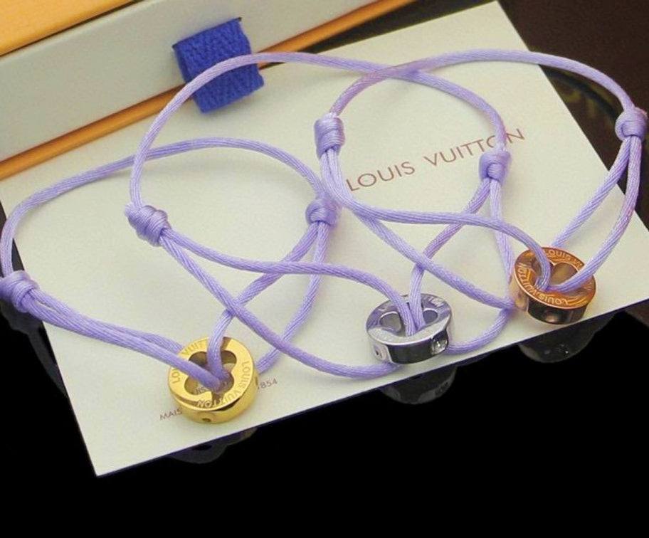 Retro Silk Rope Empreinte Bracelet